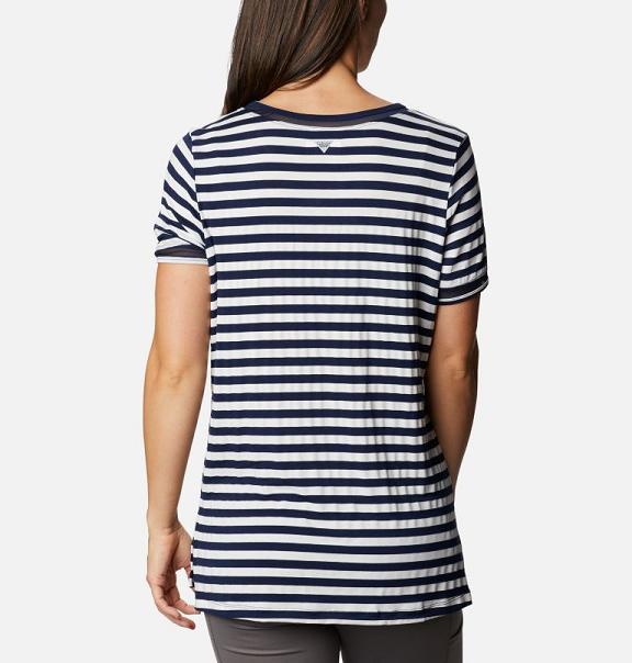 Columbia Slack Water T-Shirt Navy For Women's NZ50231 New Zealand